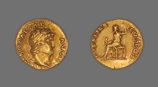 Aureus (Coin) Portraying Emperor Nero