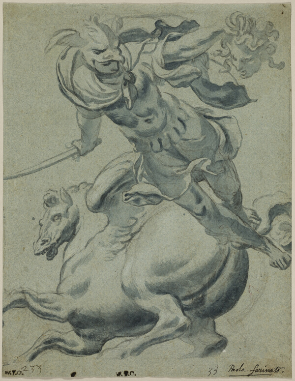 Perseus Holding the Head of Medusa, with Pegasus in the Background