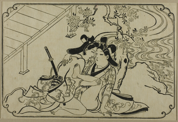 Lovers in the Garden, from an Untitled Series of Erotic Prints