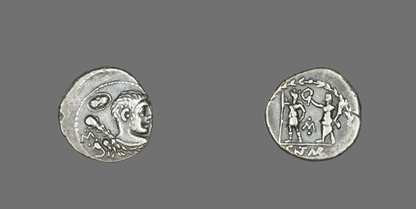 Denarius (Coin) Depicting the Hero Hercules