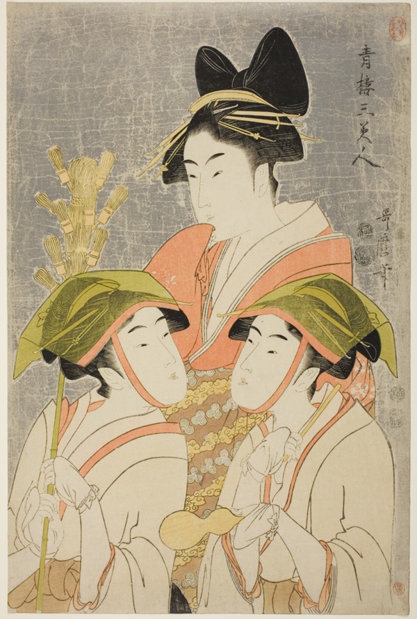 Three Beauties of Yoshiwara (Seiro san bijin)