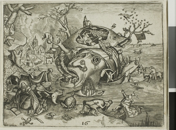 The Temptation of Saint Anthony, plate 16 from the Emblemata Secularia
