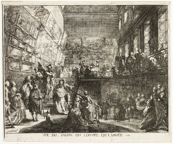 View of the Salon in the Louvre in the Year 1753