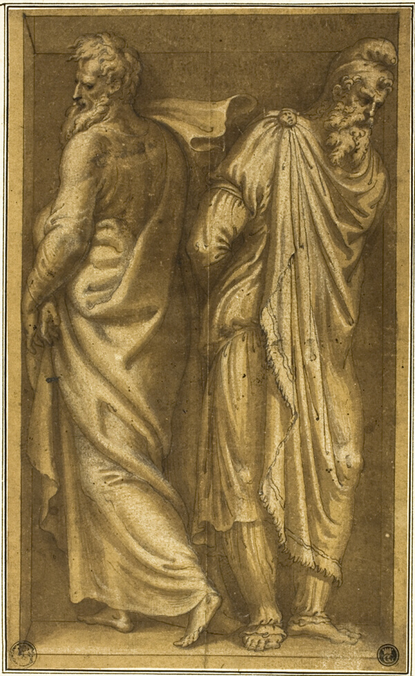 Two Standing Prisoners in a Niche
