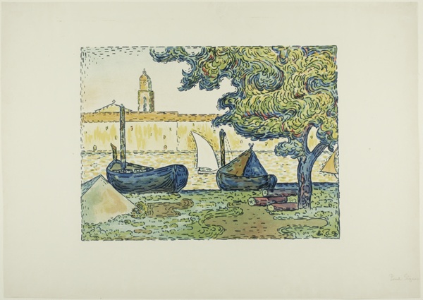 The Port of St. Tropez II, from the seventh album of L'Estampe originale