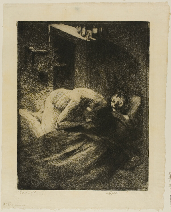 Misery, plate nine from Woman