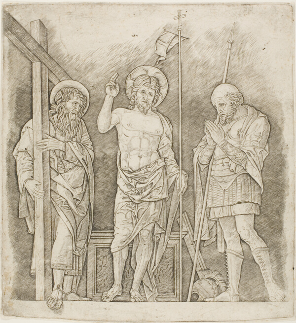 Risen Christ Between Saints Andrew and Longinus