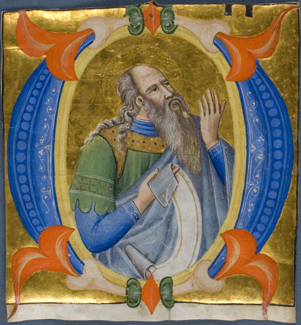 Prophet in a Historiated Initial 