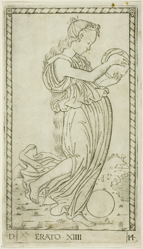 Erato, plate fourteen from Apollo and the Muses