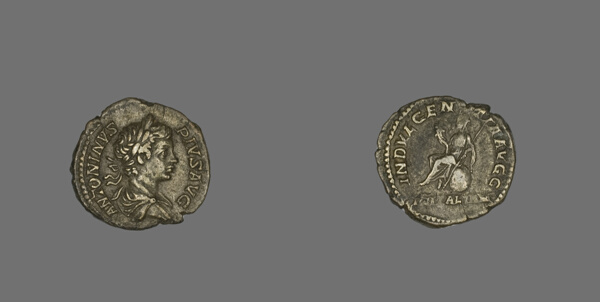 Denarius (Coin) Portraying Emperor Caracalla