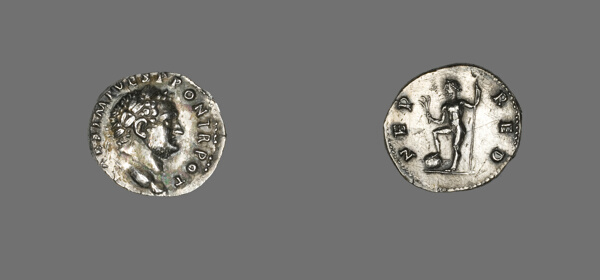 Denarius (Coin) Portraying Emperor Titus