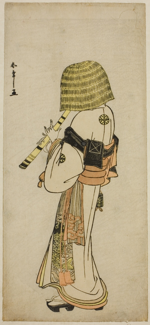 The Actor Nakamura Nakazo I as Kakogawa Honzo in Komuso Attire in the Play Kanadehon Chushingura, Performed at the Ichimura Theater in the Seventh Month, 1783