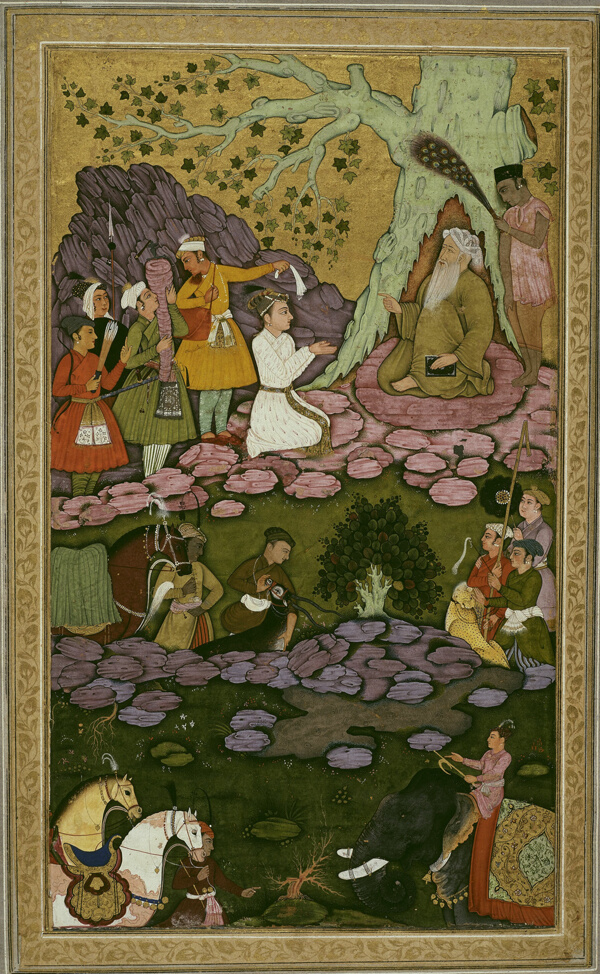 Prince Visiting an Ascetic during a Hunt
