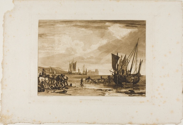 Scene on the French Coast, plate 4 from Liber Studiorum