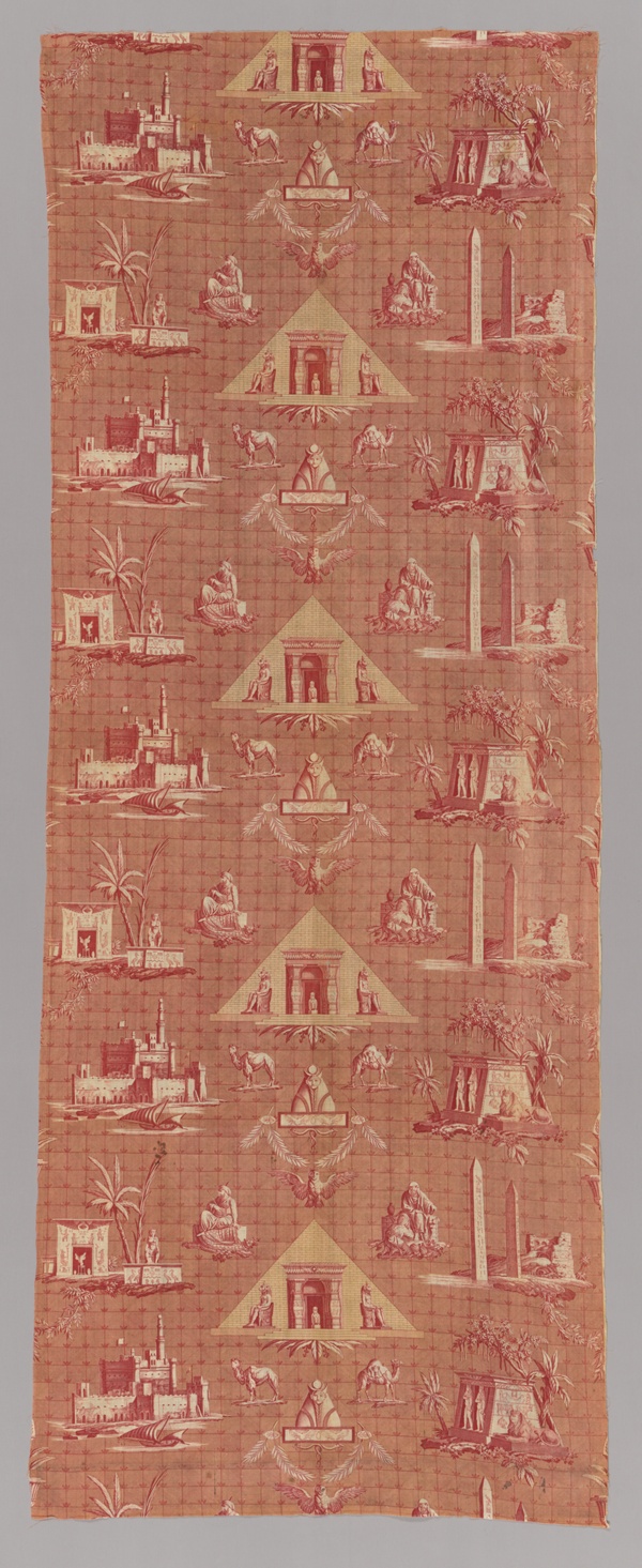 Les Monuments d'Egypte (The Monuments of Egypt) (Furnishing Fabric)