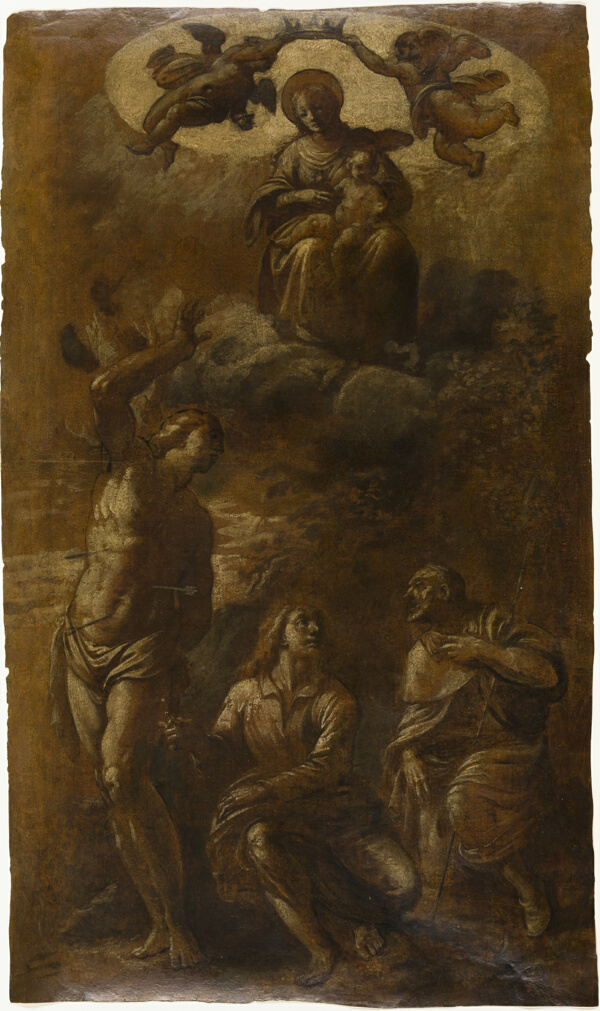 Virgin and Child in Glory with Saints Sebastian, John the Evangelist, and Roch