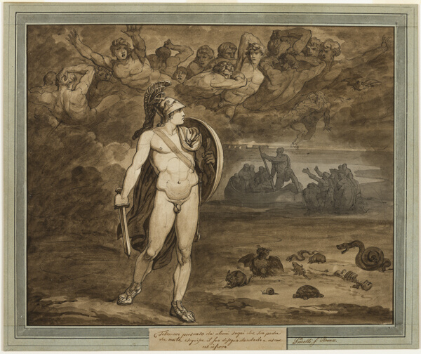 Telemachus, Believing that His Father, Ulysses, Is Dead, Searches for Him in the Underworld, from The Adventures of Telemachus, Book 18