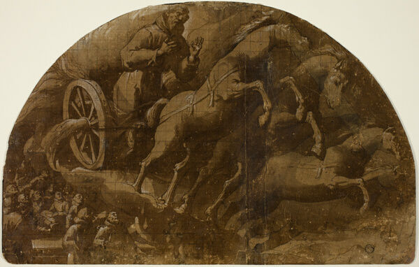 Study for the Vision of Saint Francis of Assisi Taken to Heaven in a Fiery Chariot