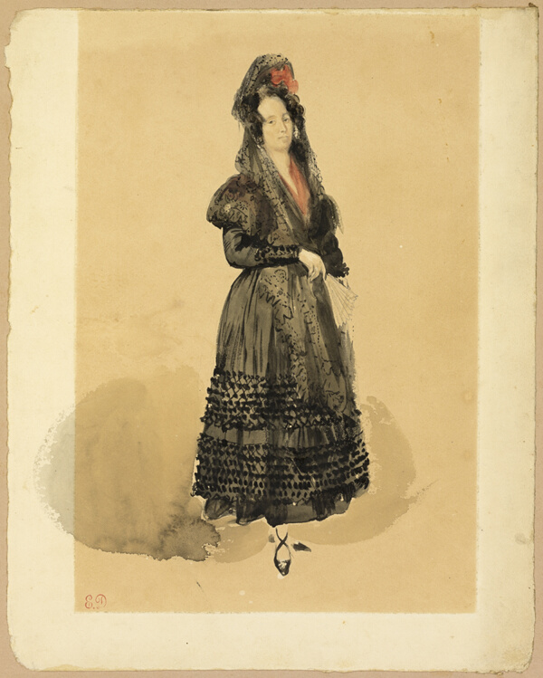 Young Spanish Lady in Costume of Manola