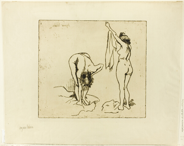 Two Women Drying Themselves