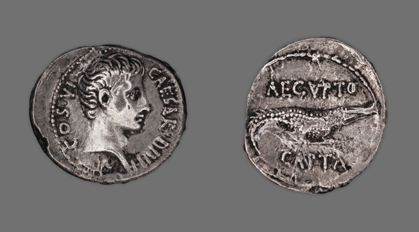 Denarius (Coin) Portraying Octavian