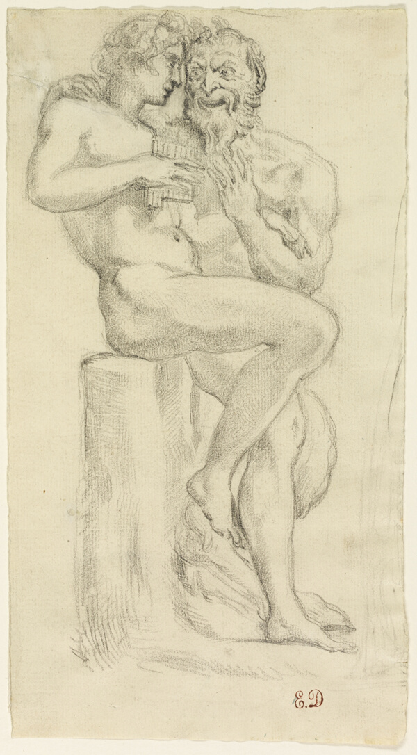 Study of a Nude Figure and a Faun