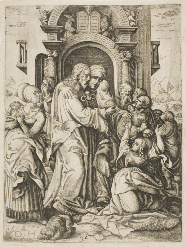 Jesus Christ Parting from the Virgin to go and Suffer Death
