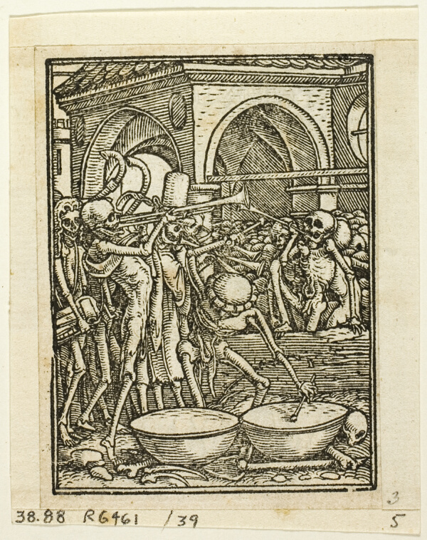 Dance of Death, plate 39 from Woodcuts from Books of the XVI Century