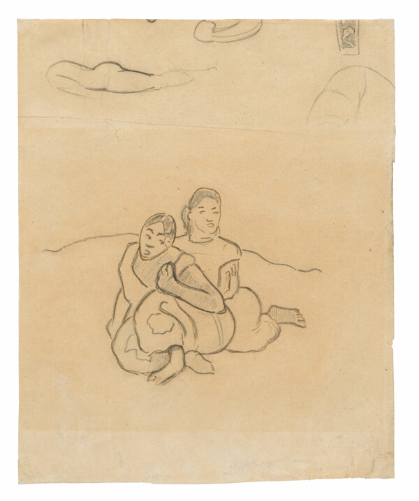 Seated Tahitian Women (related to the painting Nafea faa ipoipo [When Will You Marry?]) and Other Sketches