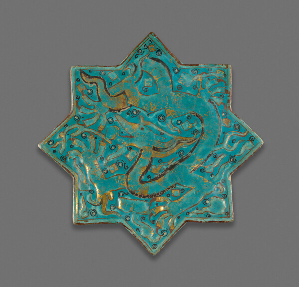Star-Shaped Tile with a Dragon