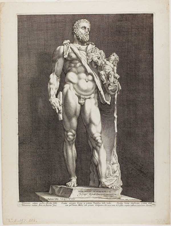 Hercules and Telephos, plate two from Three Famous Antique Sculptures