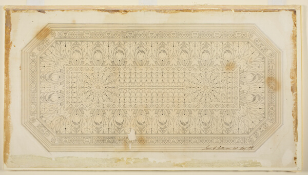 Ceiling Design with Peacock Motif