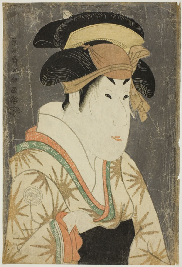The actor Segawa Kikunojo III as Oshizu, wife of Tanabe Bunzo