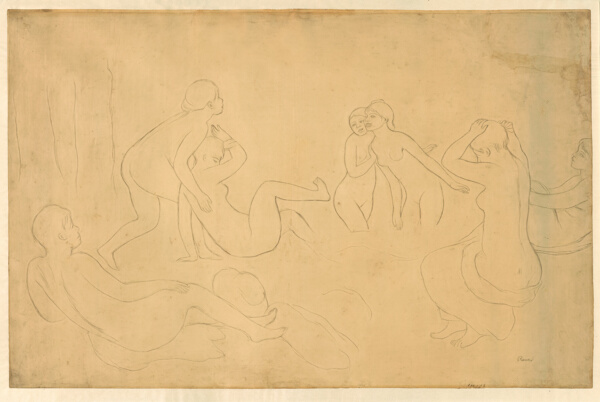 Bathers in a Forest