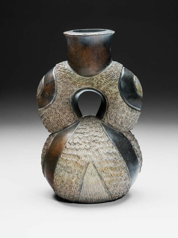 Stirrup Vessel with Textured Surface