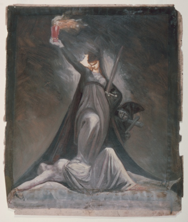 Study for Inquisition, Illustration to Columbiad