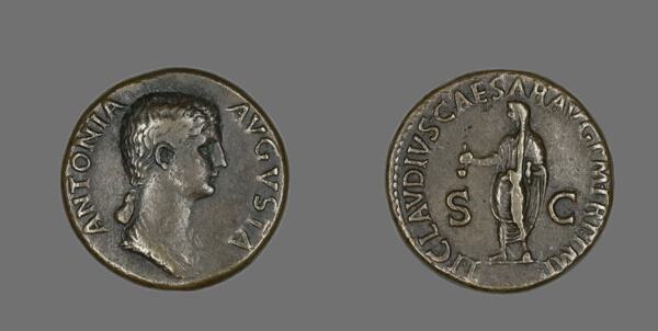 Dupondius (Coin) Portraying Antonia