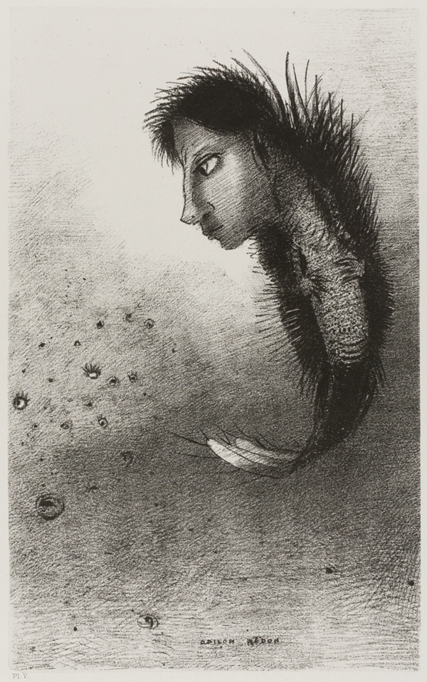 Then There Appears a Singular Being, Having the Head of a Man On the Body of a Fish, plate 5 of 10