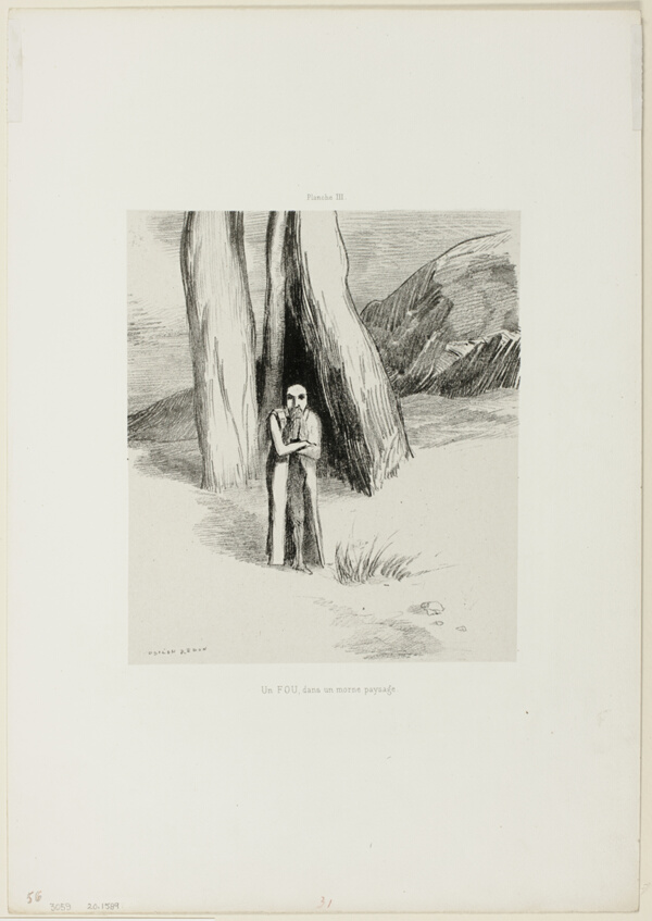 A Madman in a Dismal Landscape, plate 3 of 6