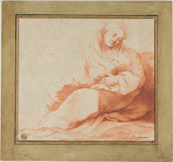 Madonna and Child Seated on Ground
