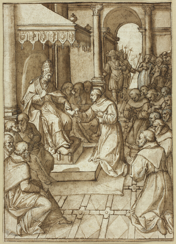 Approval of the Rules of the Franciscan Order by Pope Innocent III in 1209