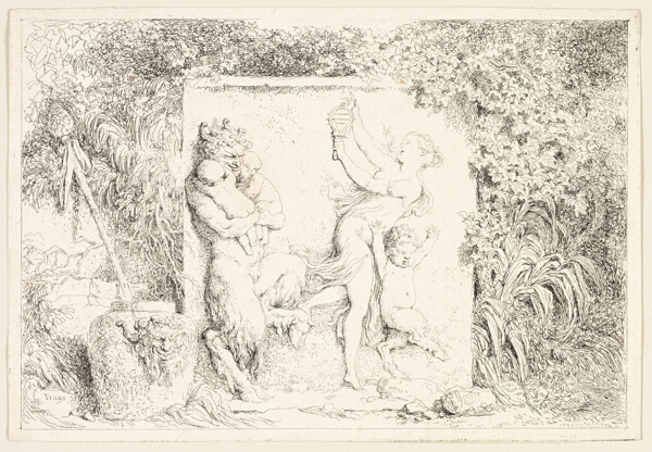 Satyrs Dancing from Bacchanales, or Satyrs' Games