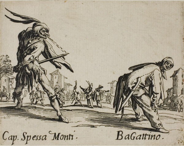 Capitan Spessa Monti - Begattino, plate 10 from Balli di Sfessania