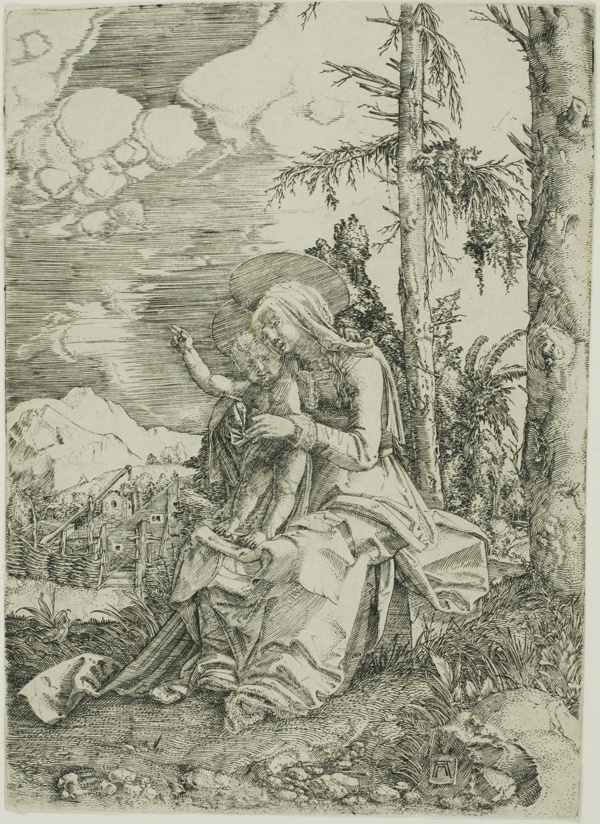 The Virgin with the Blessing Child in a Landscape