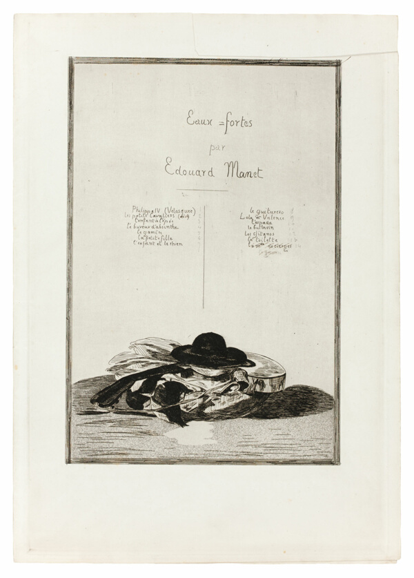 Hat and Guitar, Frontispiece for the edition of fourteen etchings