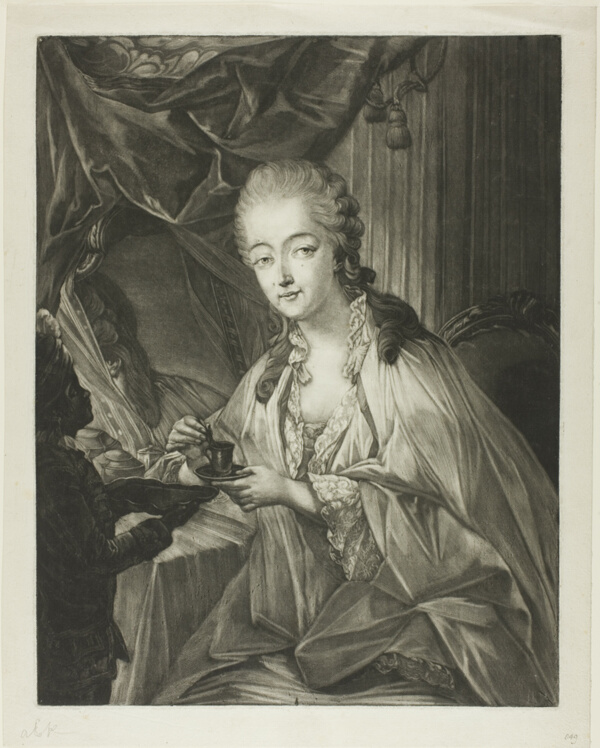 Jeanne Bécu, Comtesse Du Barry, and her servant Zamor