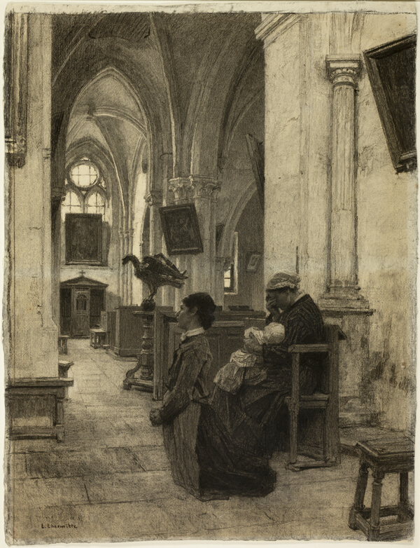 Women Praying in Church