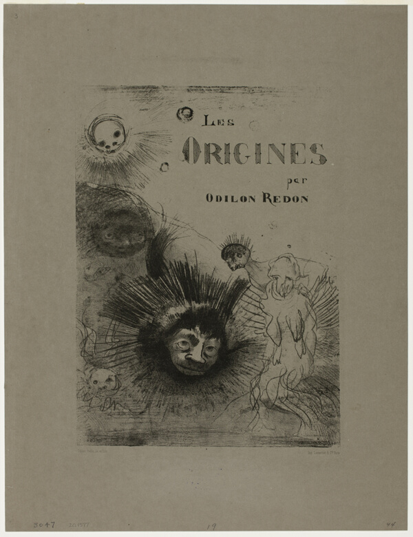 Cover-Frontispiece for Les Origines