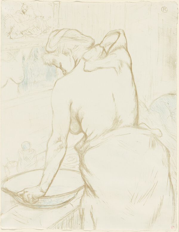 Woman Washing—The Toilet, plate five from Elles