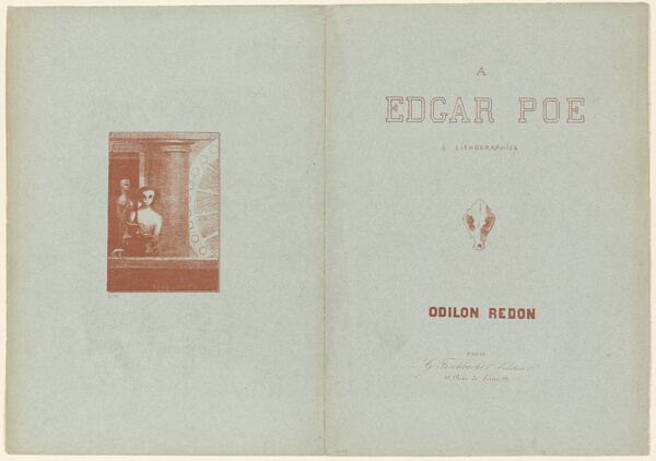 Portfolio cover, from To Edgar Poe